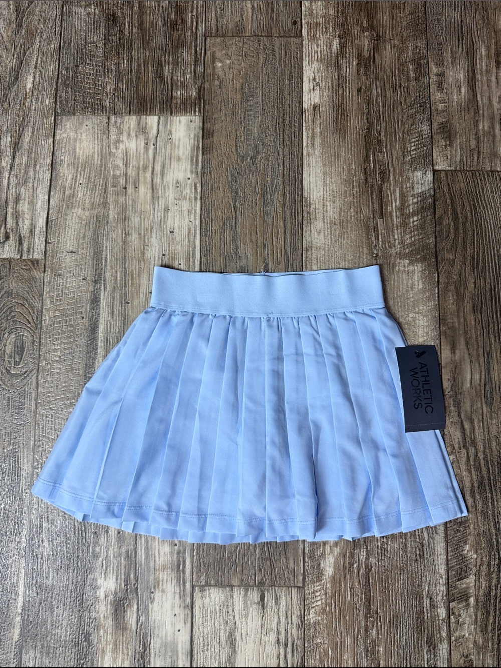 🌟Athletic Works 🌟Sky Blue Pleated Mini Skirt With Shorts Under, M (8)